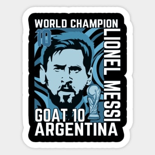 Goat 10 Argentina  world champion Sticker